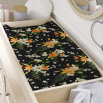 Spring Lily Flowers Pattern Print Changing Pad Cover