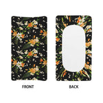 Spring Lily Flowers Pattern Print Changing Pad Cover