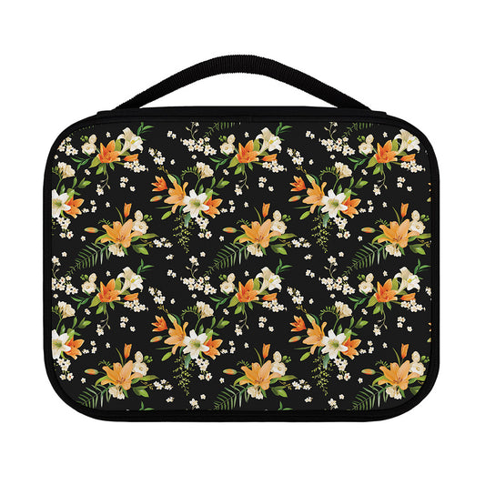 Spring Lily Flowers Pattern Print Classic Bible Case