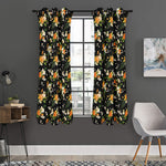 Spring Lily Flowers Pattern Print Curtain
