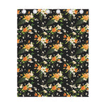 Spring Lily Flowers Pattern Print Curtain