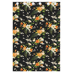 Spring Lily Flowers Pattern Print Curtain