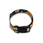 Spring Lily Flowers Pattern Print Dog Collar