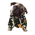 Spring Lily Flowers Pattern Print Dog Zip Up Hoodie