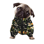 Spring Lily Flowers Pattern Print Dog Zip Up Jacket