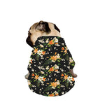 Spring Lily Flowers Pattern Print Dog Zip Up Jacket