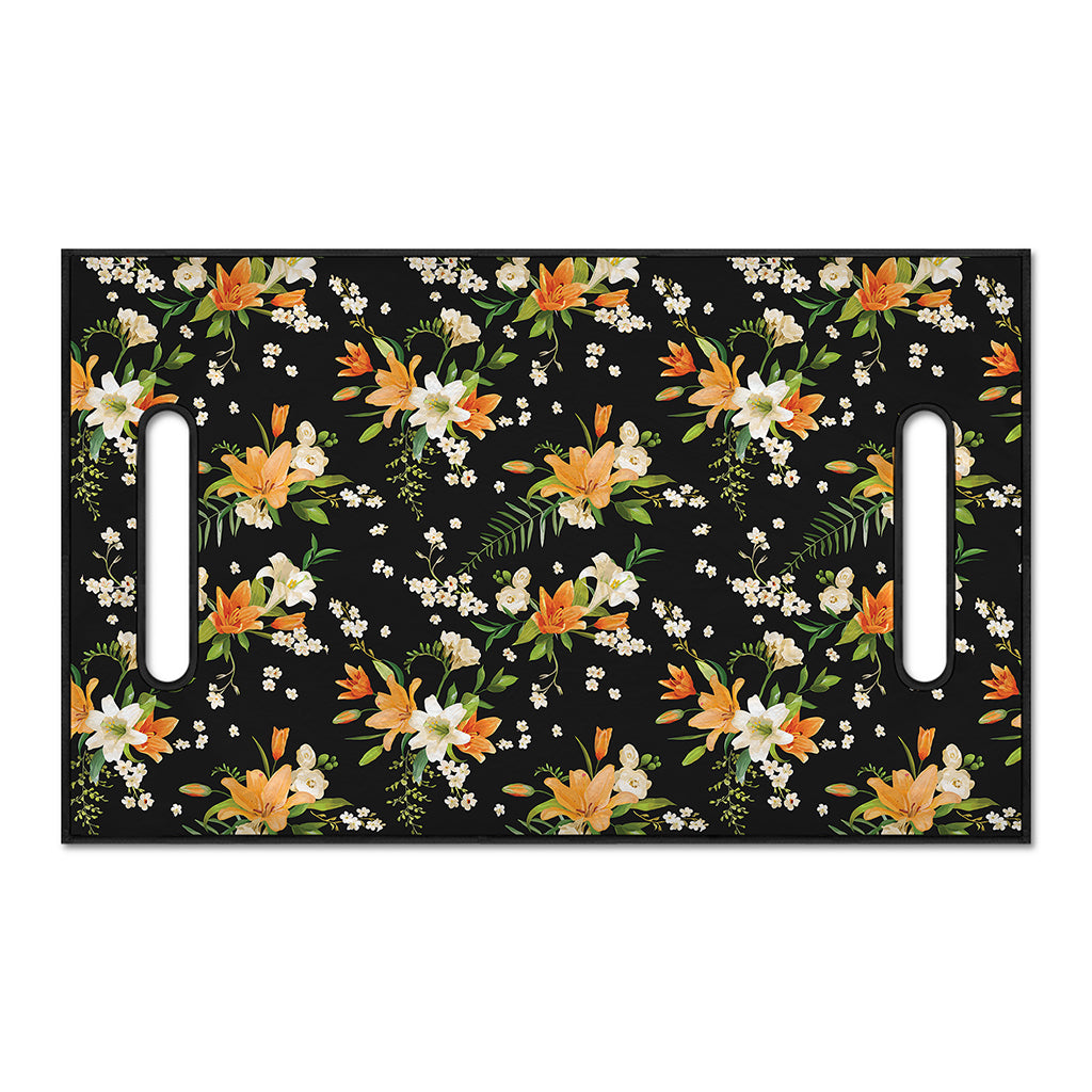 Spring Lily Flowers Pattern Print Golf Cart Seat Cover