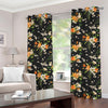 Spring Lily Flowers Pattern Print Grommet Curtains