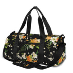 Spring Lily Flowers Pattern Print Gym Bag
