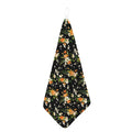 Spring Lily Flowers Pattern Print Hand Towel