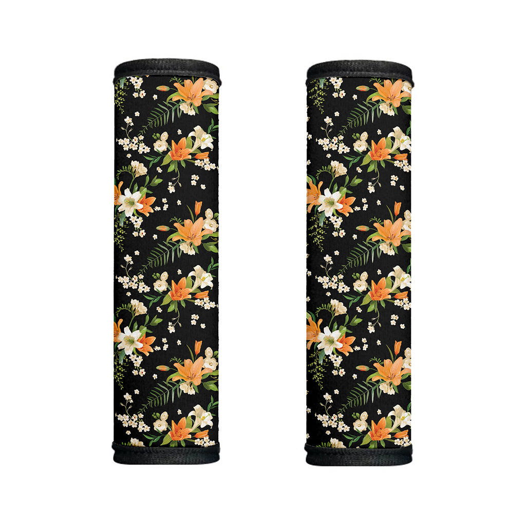 Spring Lily Flowers Pattern Print Handle Covers