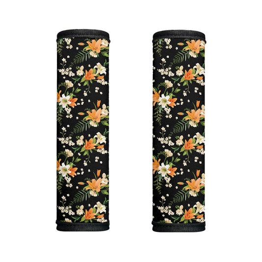 Spring Lily Flowers Pattern Print Handle Covers