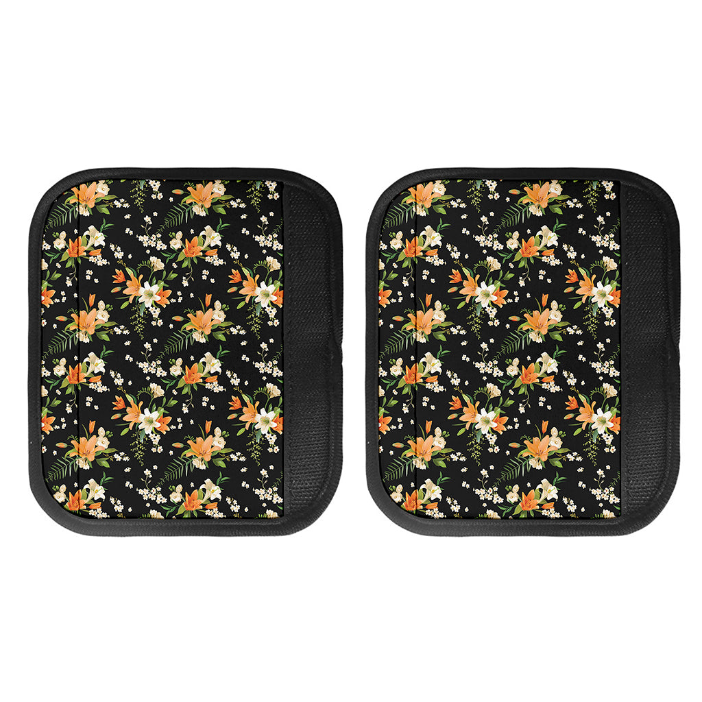 Spring Lily Flowers Pattern Print Handle Covers