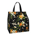 Spring Lily Flowers Pattern Print Insulated Lunch Tote