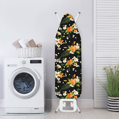 Spring Lily Flowers Pattern Print Ironing Board Cover