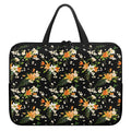 Spring Lily Flowers Pattern Print Laptop Sleeve With Handle