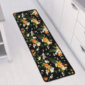 Spring Lily Flowers Pattern Print Long Kitchen Mat