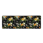 Spring Lily Flowers Pattern Print Long Kitchen Mat