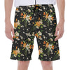 Spring Lily Flowers Pattern Print Men's Beach Shorts