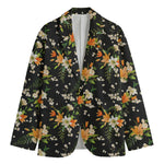 Spring Lily Flowers Pattern Print Men's Blazer