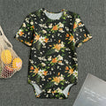 Spring Lily Flowers Pattern Print Men's Bodysuit