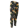Spring Lily Flowers Pattern Print Men's Compression Pants