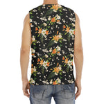Spring Lily Flowers Pattern Print Men's Fitness Tank Top