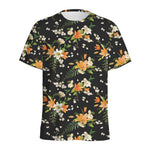 Spring Lily Flowers Pattern Print Men's Sports T-Shirt
