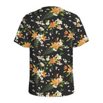 Spring Lily Flowers Pattern Print Men's Sports T-Shirt