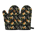 Spring Lily Flowers Pattern Print Oven Mitts