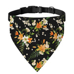 Spring Lily Flowers Pattern Print Over The Collar Dog Bandana