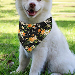 Spring Lily Flowers Pattern Print Over The Collar Dog Bandana