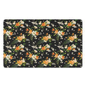 Spring Lily Flowers Pattern Print Polyester Doormat