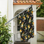 Spring Lily Flowers Pattern Print Polyester Flag