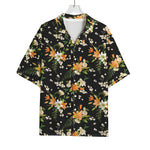 Spring Lily Flowers Pattern Print Rayon Hawaiian Shirt