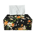 Spring Lily Flowers Pattern Print Rectangle Tissue Box Cover