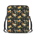 Spring Lily Flowers Pattern Print Rectangular Crossbody Bag