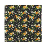 Spring Lily Flowers Pattern Print Silk Bandana