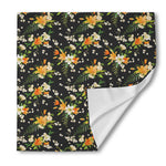 Spring Lily Flowers Pattern Print Silk Bandana