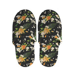 Spring Lily Flowers Pattern Print Slippers