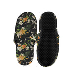 Spring Lily Flowers Pattern Print Slippers