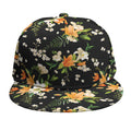 Spring Lily Flowers Pattern Print Snapback Cap