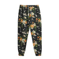 Spring Lily Flowers Pattern Print Sweatpants