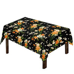 Spring Lily Flowers Pattern Print Tablecloth