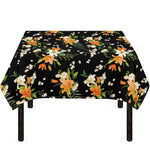 Spring Lily Flowers Pattern Print Tablecloth