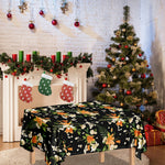 Spring Lily Flowers Pattern Print Tablecloth