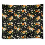 Spring Lily Flowers Pattern Print Tapestry