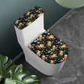 Spring Lily Flowers Pattern Print Toilet Lid And Tank Cover Set