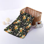 Spring Lily Flowers Pattern Print Towel