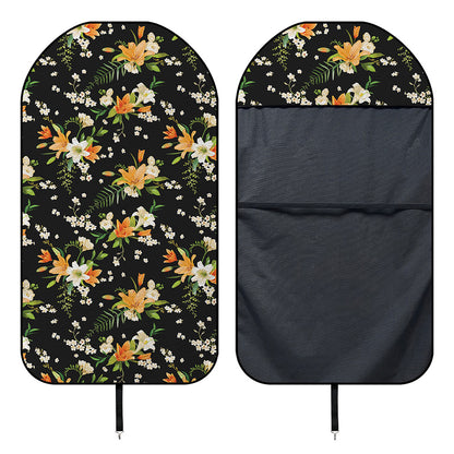 Spring Lily Flowers Pattern Print Waterproof Car Seat Cover